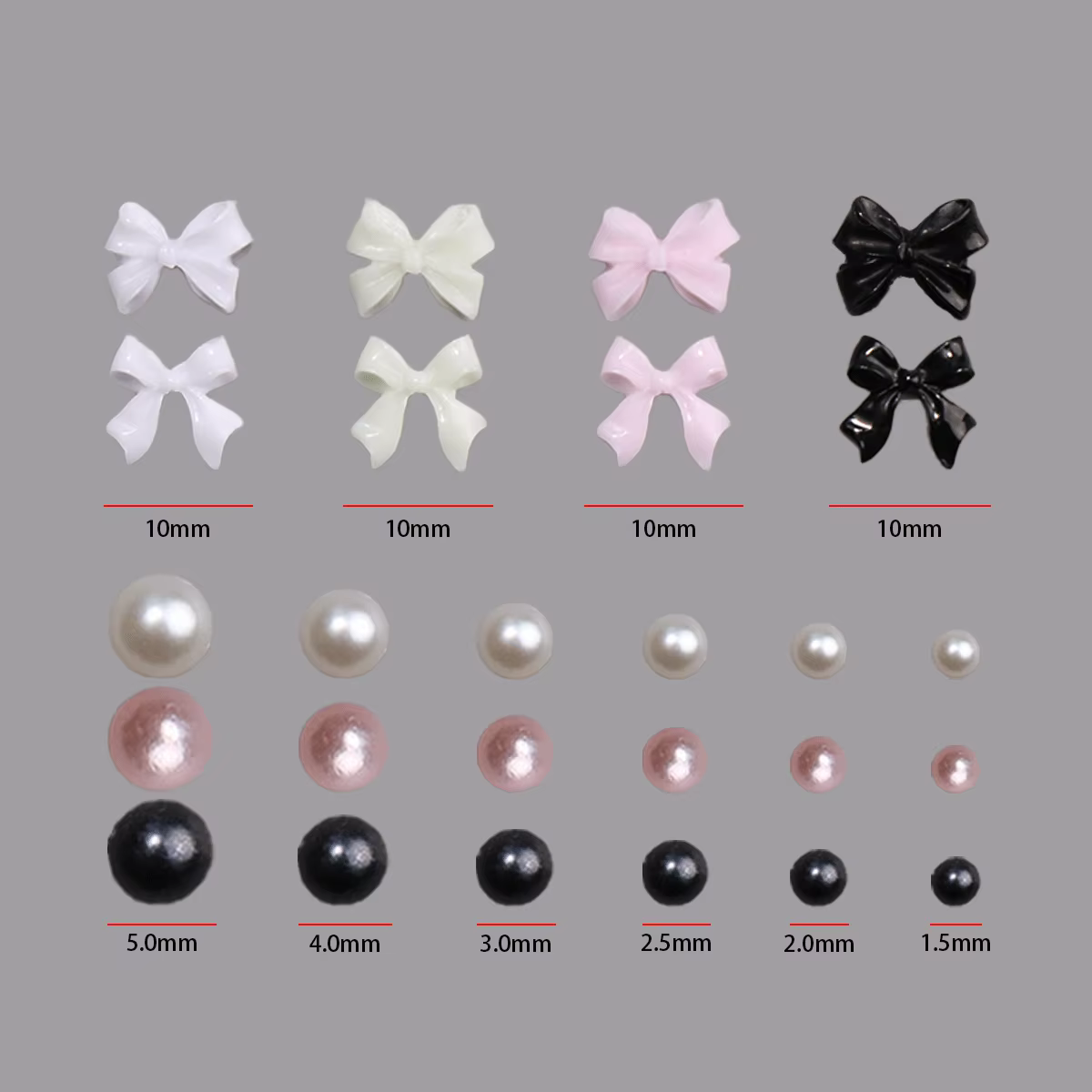 Breloques nœuds pour nail art