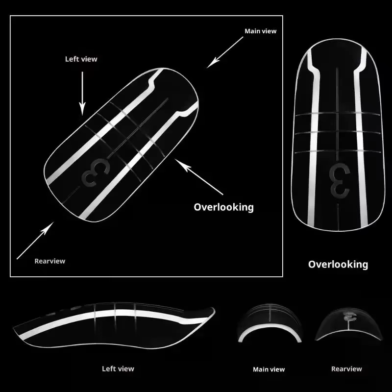 140 pièces/boîte couverture complète faux ongles Ultra mince clair presse sur orteil pied