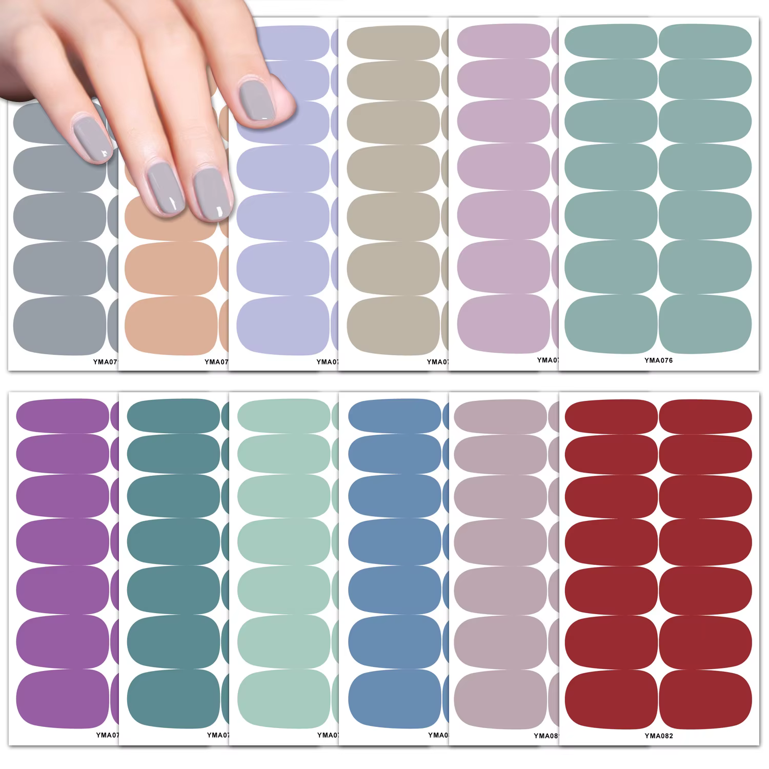 Autocollants pour ongles imperméables simples