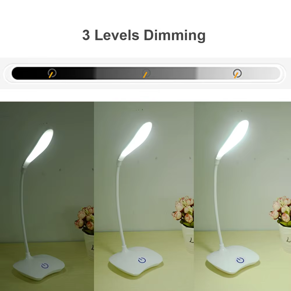 Lampe de bureau LED aste par USB, protection des yeux, veilleuse pour chambre à coucher, lampe de lecture pour étudiants, éclairage de chevet