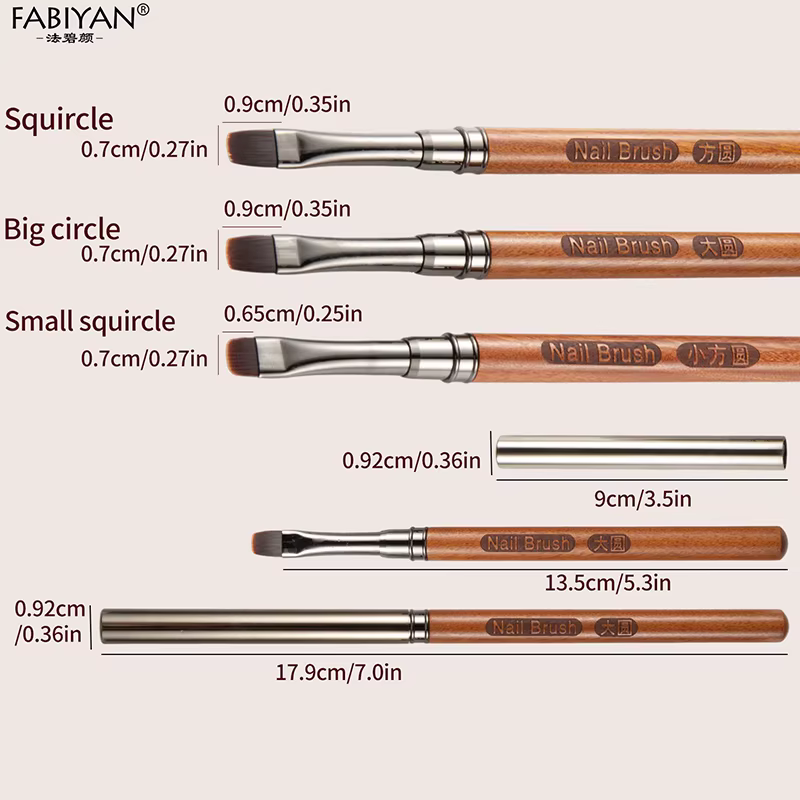 Stylo de photothérapie à colle pour Nail Art en bois de santal, brosse pour Gel UV, peinture, dessin de fleurs, outils de manucure pour Salon de manucure