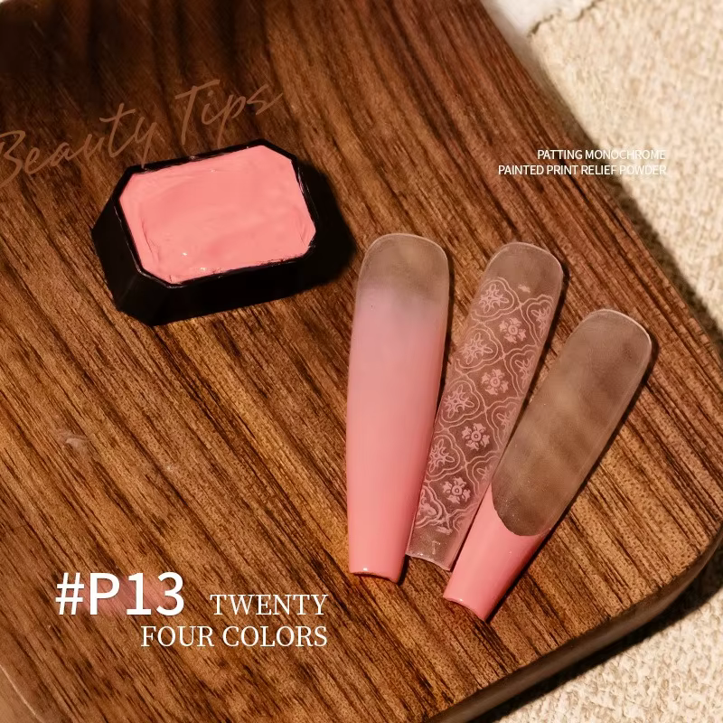TPO HEMA FREE 24 Grid Brown Pink Patting Gel Nail Polish UV LED Soak Off Gel Varnish Blooming Gradient Painting Gel Lacquer