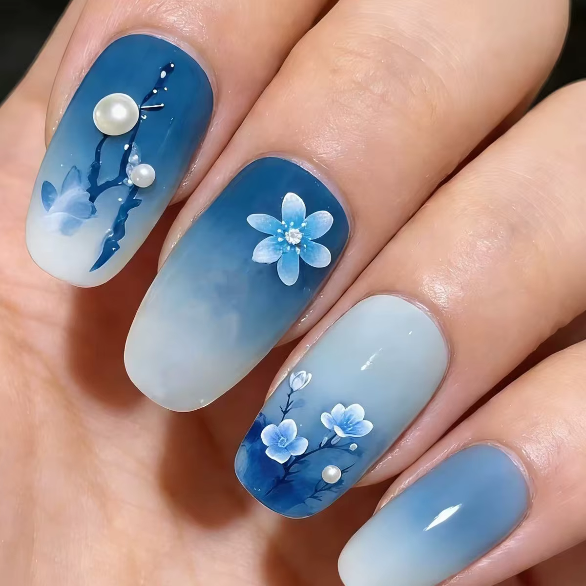Faux ongles moyens pour femmes et filles
