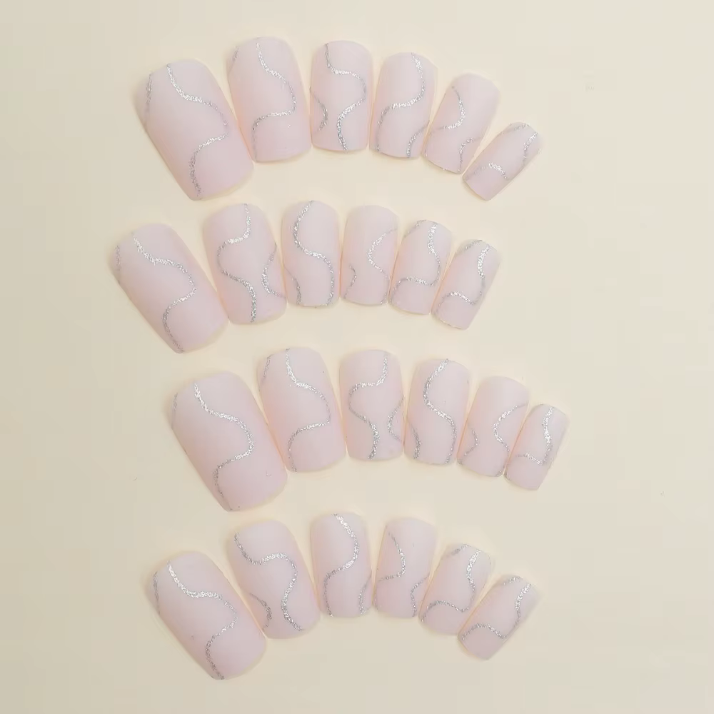 Faux ongles à couverture complète pour fille
