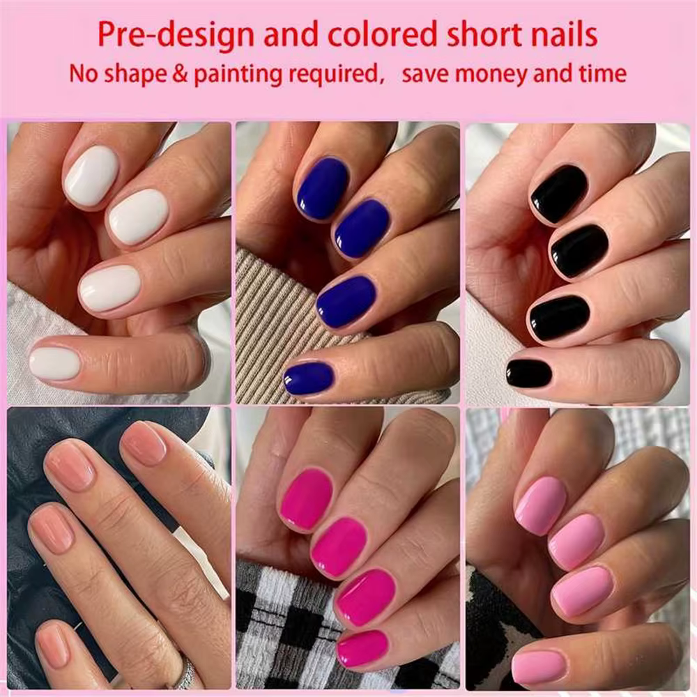288 pièces de faux ongles courts