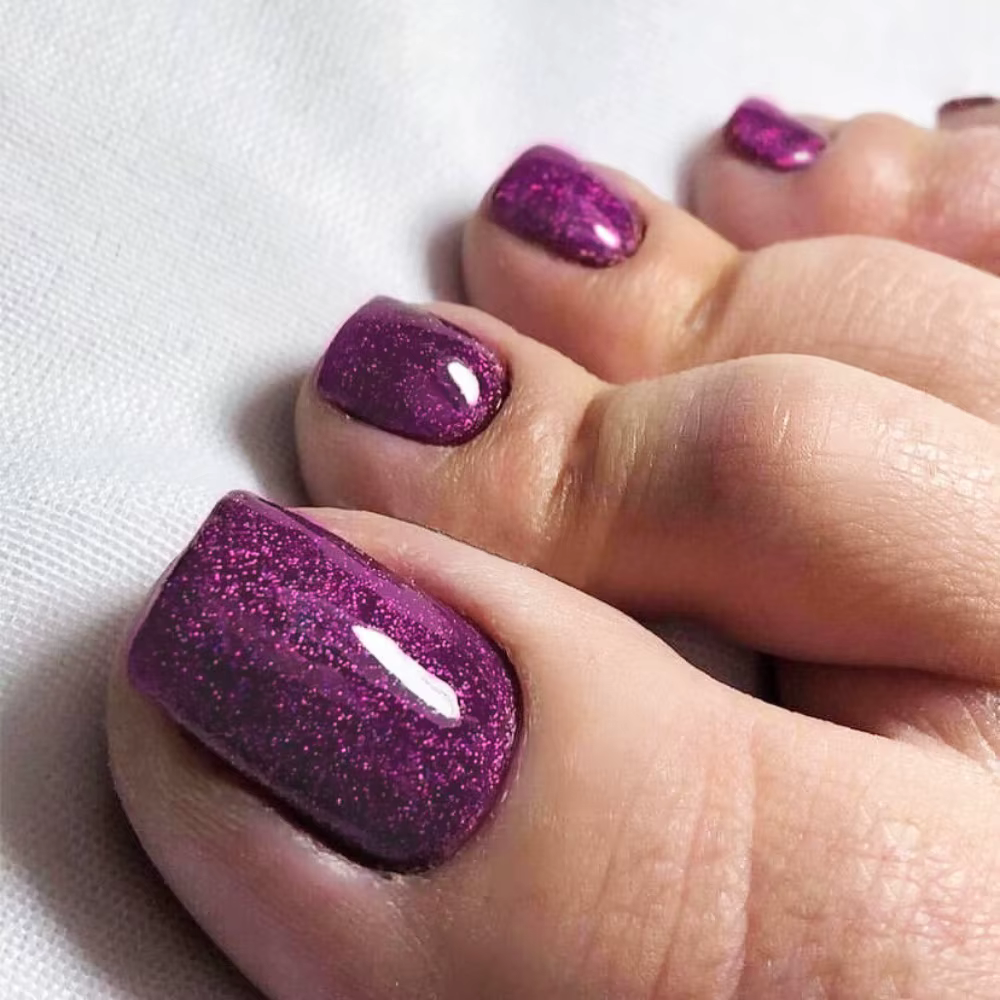 Faux Ongles de Pieds Carrés, Courts, Couverture Complète, N64.Femmes