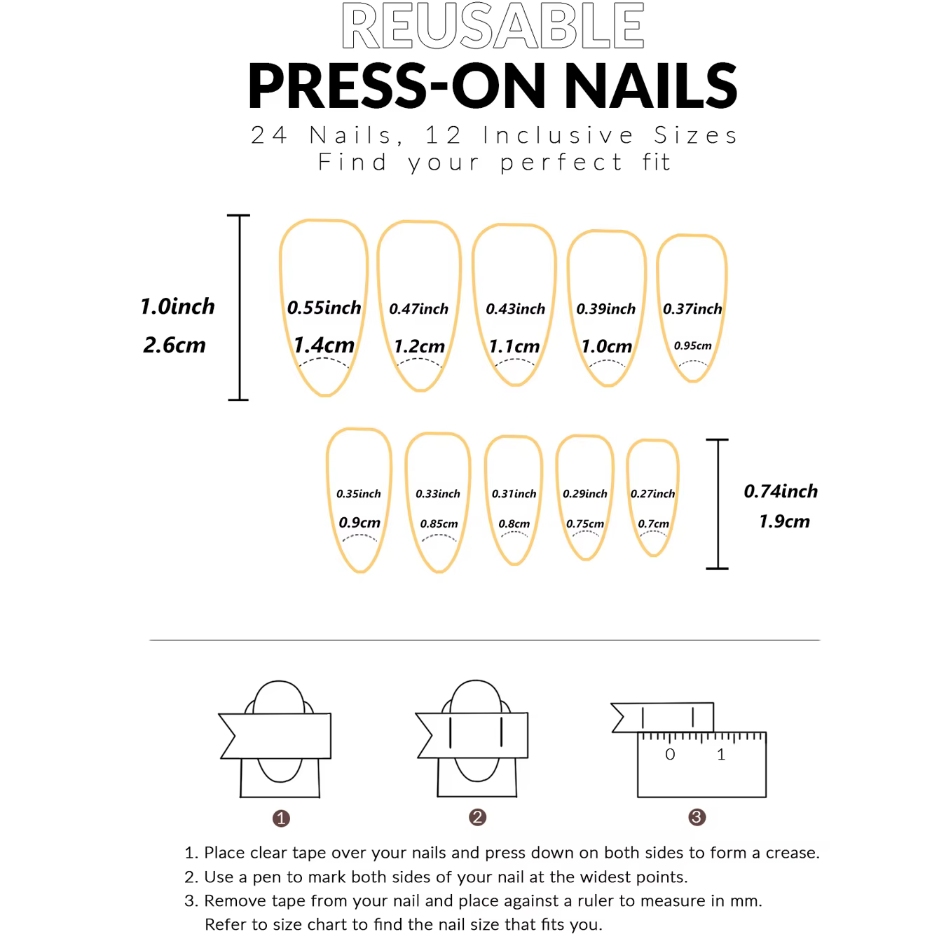 Faux ongles français pointus rose