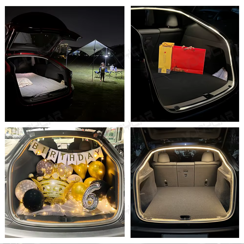 VJOYCAR Nouveau modèle Y Juniper YL New 3 Highland Bande LED étanche pour coffre arrière et avant, éclairage d'ambiance lumineux, Plug & Play