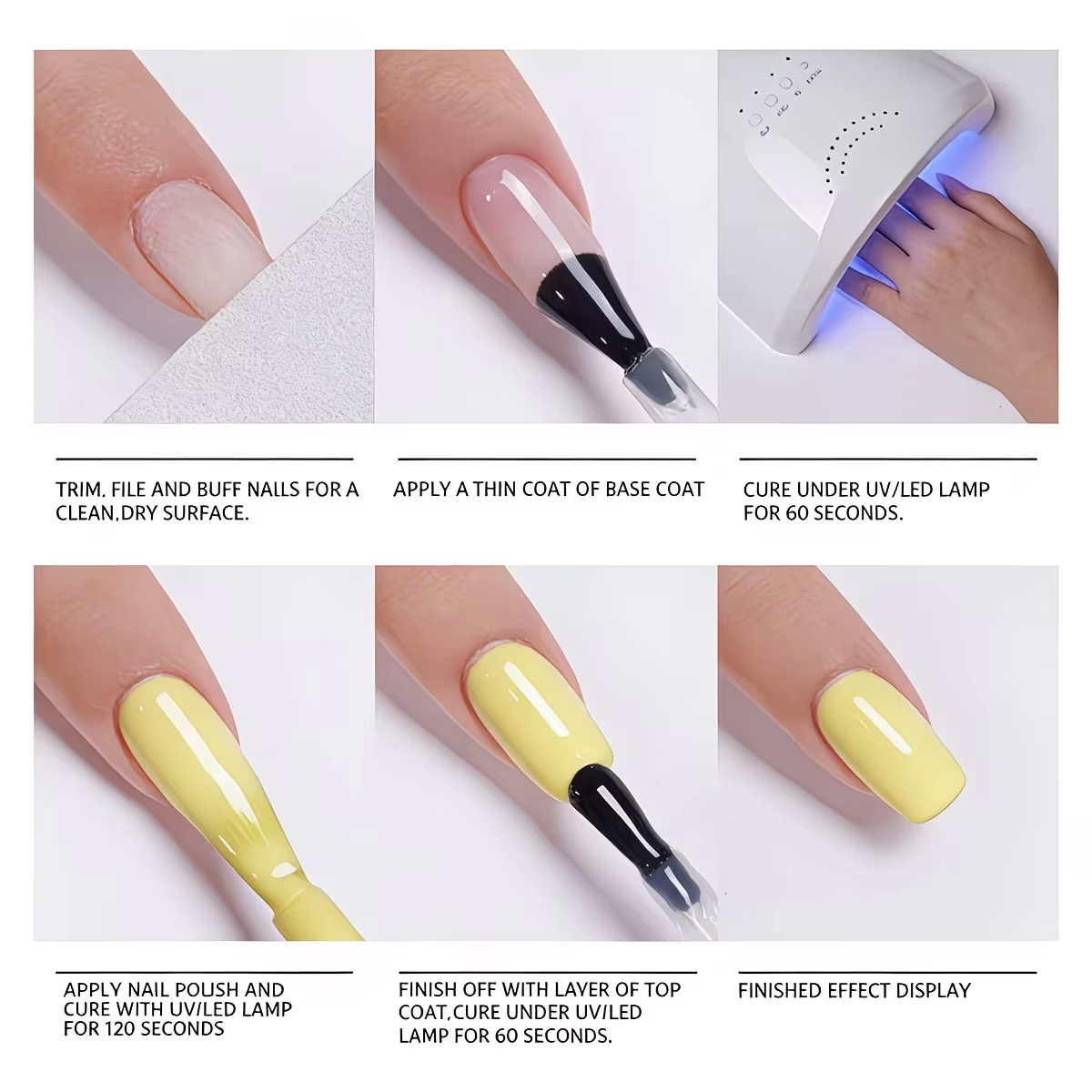 Vernis à ongles jaune citron