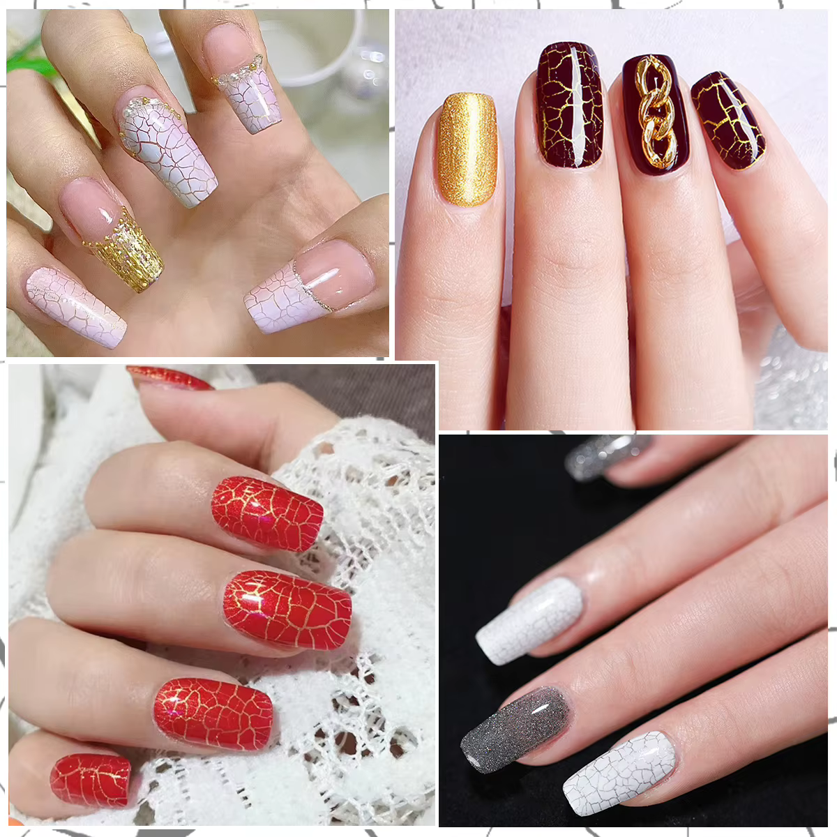 Gel de vernis à ongles craquelé