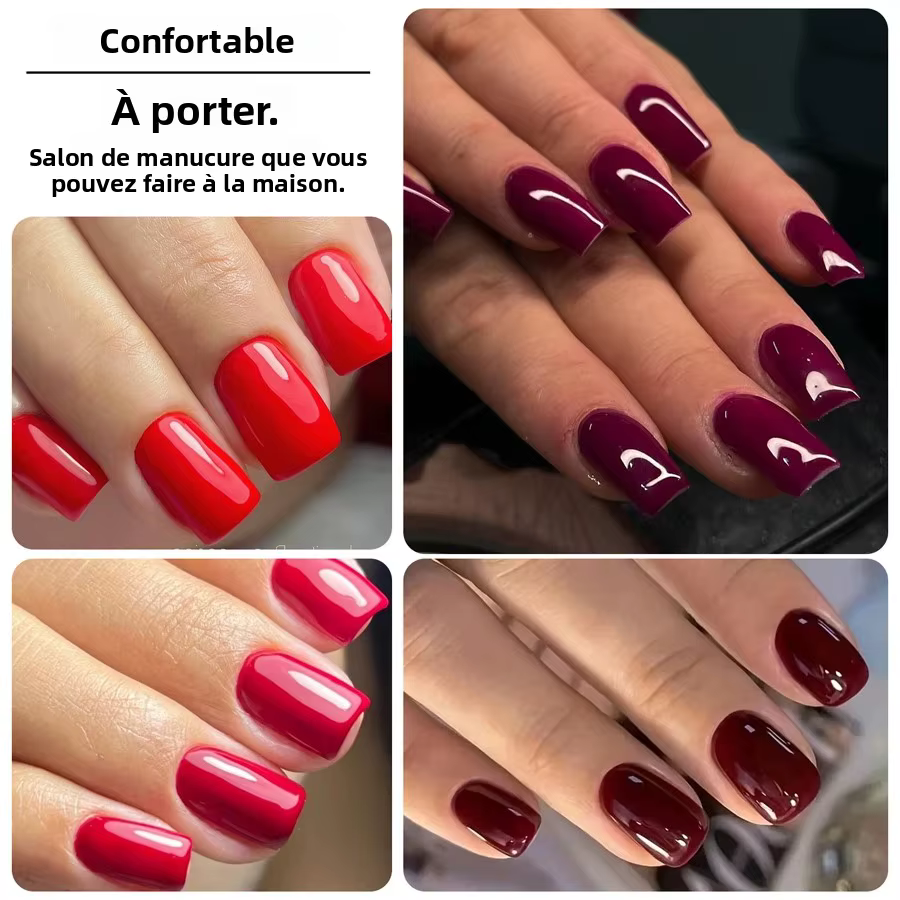 96 pièces presse sur ongles courts