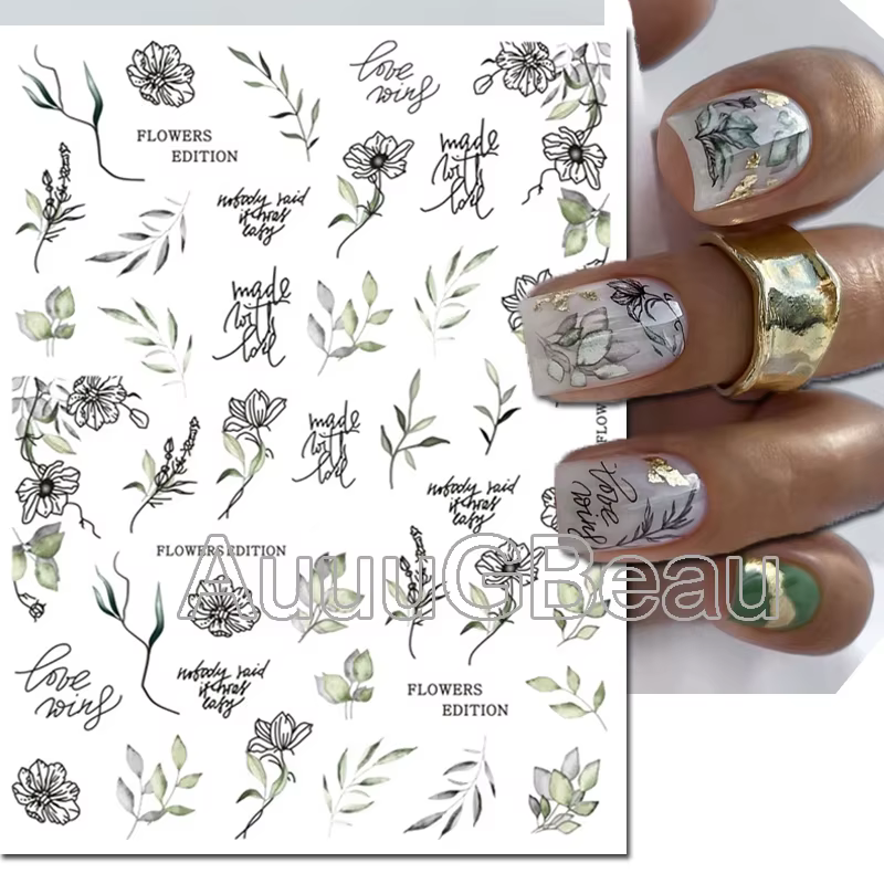Décalcomanies 3D pour Nail Art