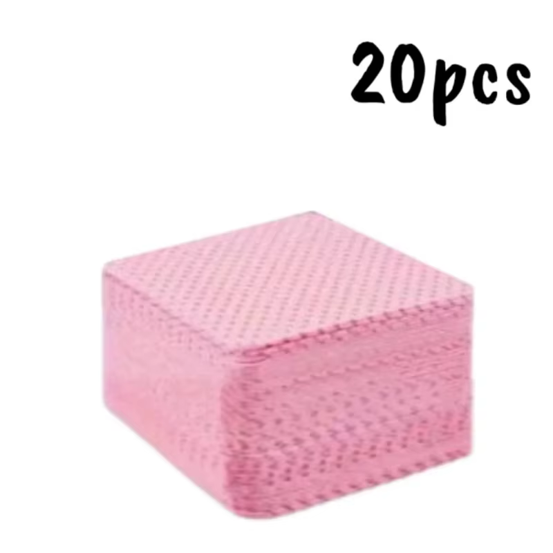 20/600 lingettes démaquillantes sans peluches pour ongles