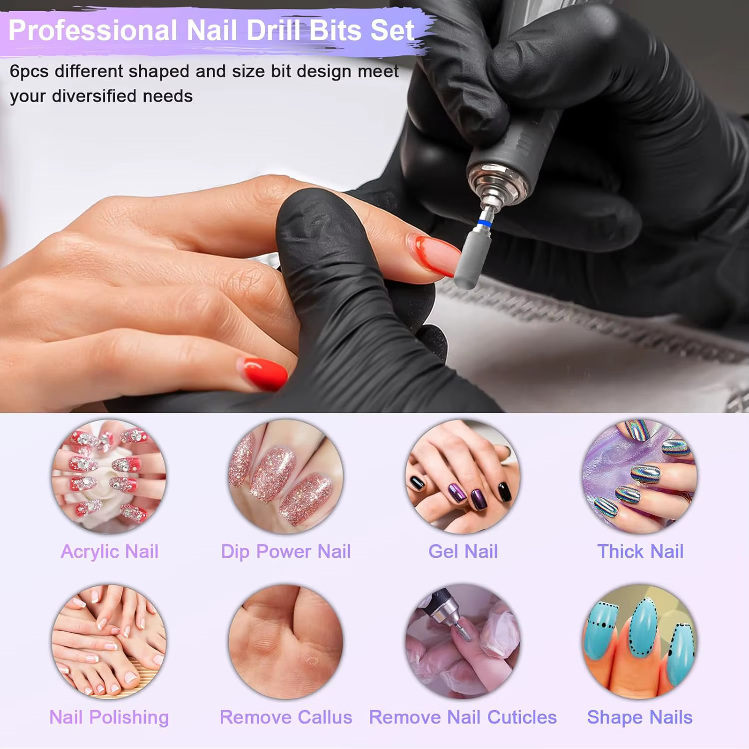 Embouts de ponçage pour ongles