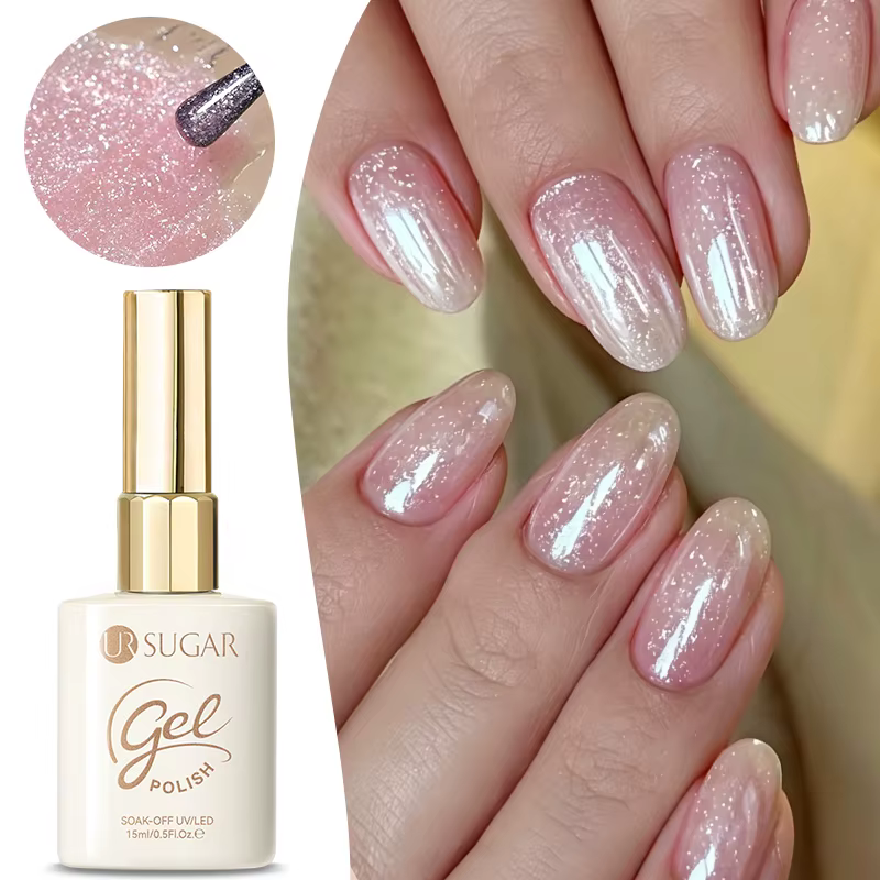 UR SUGAR 15ml Gel à ongles scintillant couleur semi-permanente