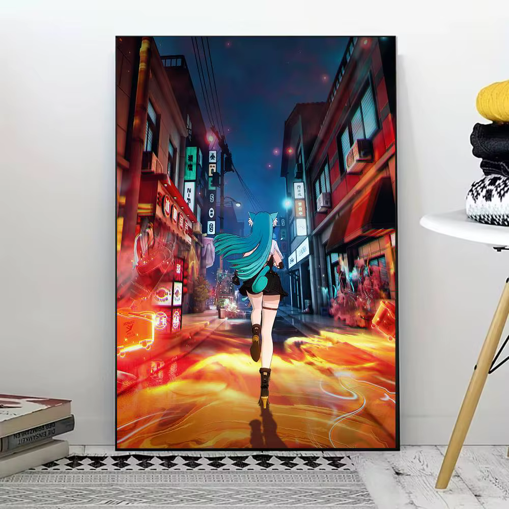 Affiche N-Neverness to Everness pour salon, chambre à coucher, bureau ou bar, sans cadre, utilisation en intérieur, décoration murale pour chambre à coucher.