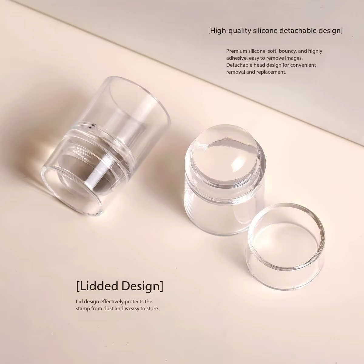Kit d'outils de transfert imprimé effaçable en silicone Ga pour salon de manucure