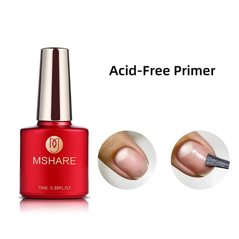 MSHARE 10ml couche de Base Gel supérieur Transparent Construction déshydrateur apprêt renforcer tremper UV/LED ongles Gel
