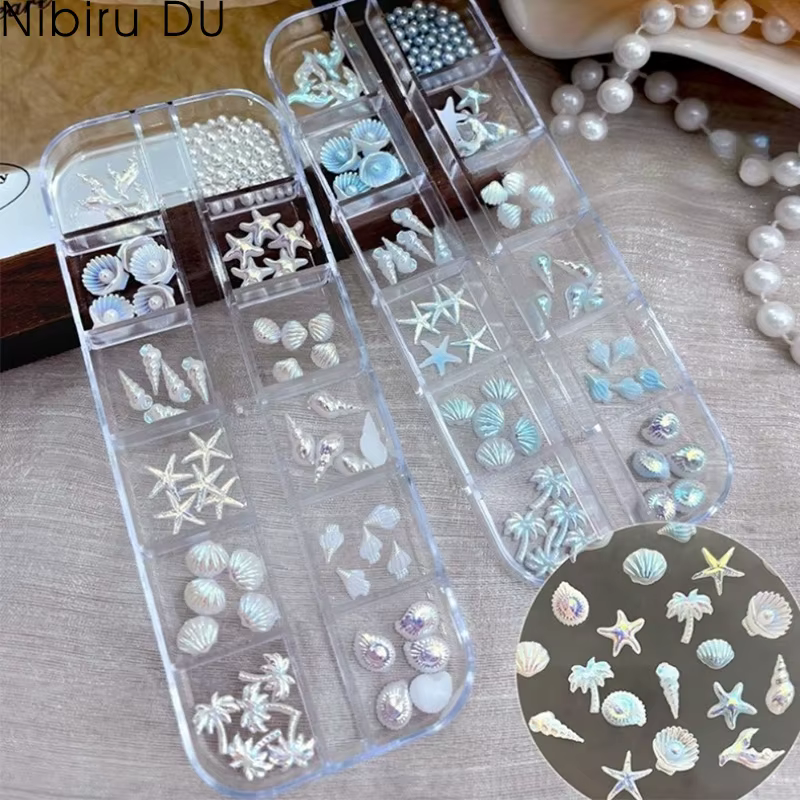 Breloques 3D pour ongles Thème Plage