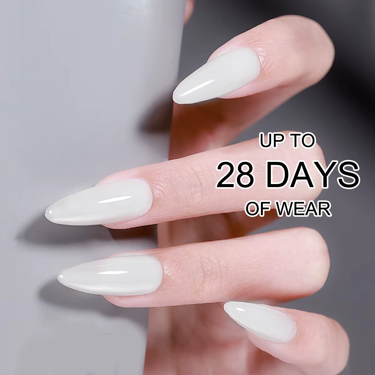 Vernis à ongles gel blanc laiteux Hassleless Pudding