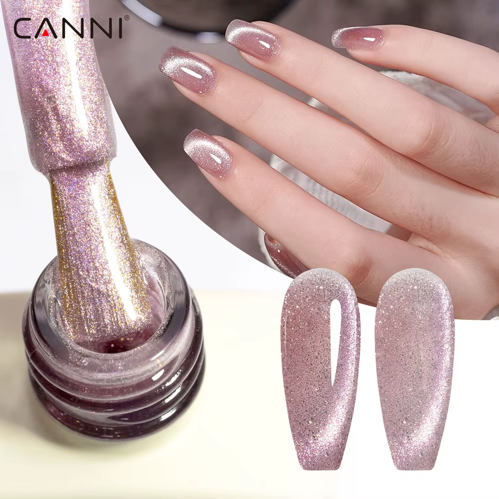 CANNI Hema vernis à ongles gratuit Super étincelle diamant oeil de chat Gel Semi Permanent tremper UV LED paillettes
