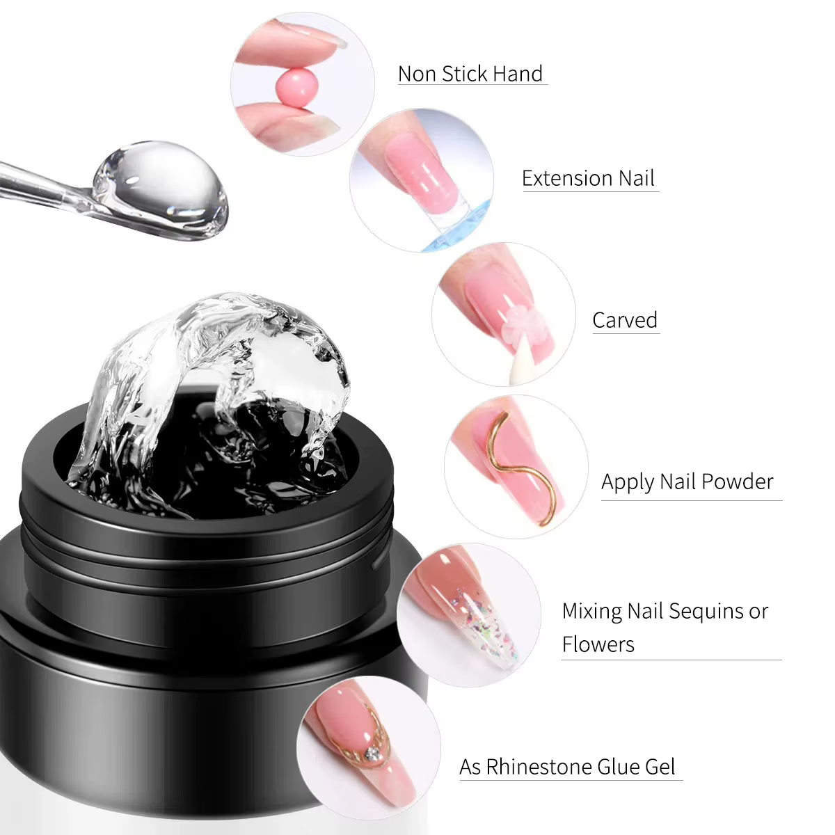 Pot-emballé de Gel de vernis UV de 5ml