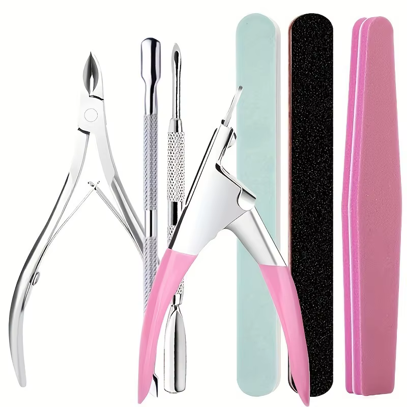 Ensemble d'outils de soin des ongles : bandes de polissage