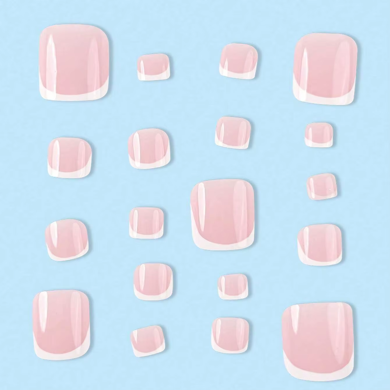 Faux orteils français pour femmes et filles