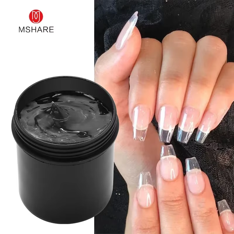 MSHARE 150ml gelée Gel constructeur ongles Extension Gel Tpo gratuit Gel crème moyen doux couverture ombre rose blanc UV