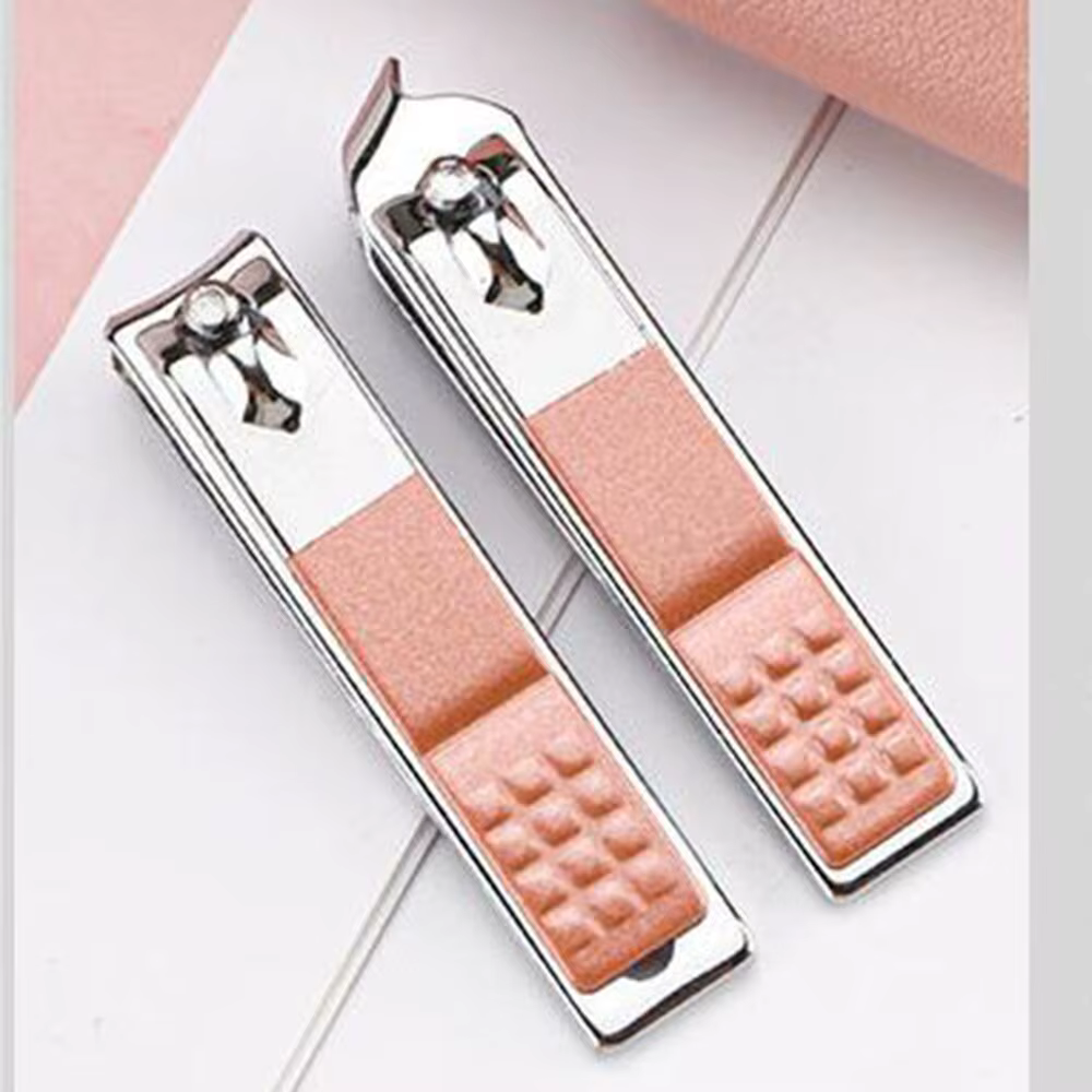Kit de manucure et pédicure professionnel pour femme – Ensemble de 7 pièces avec outils en acier inoxydable dans un étui en cuir PU coloré