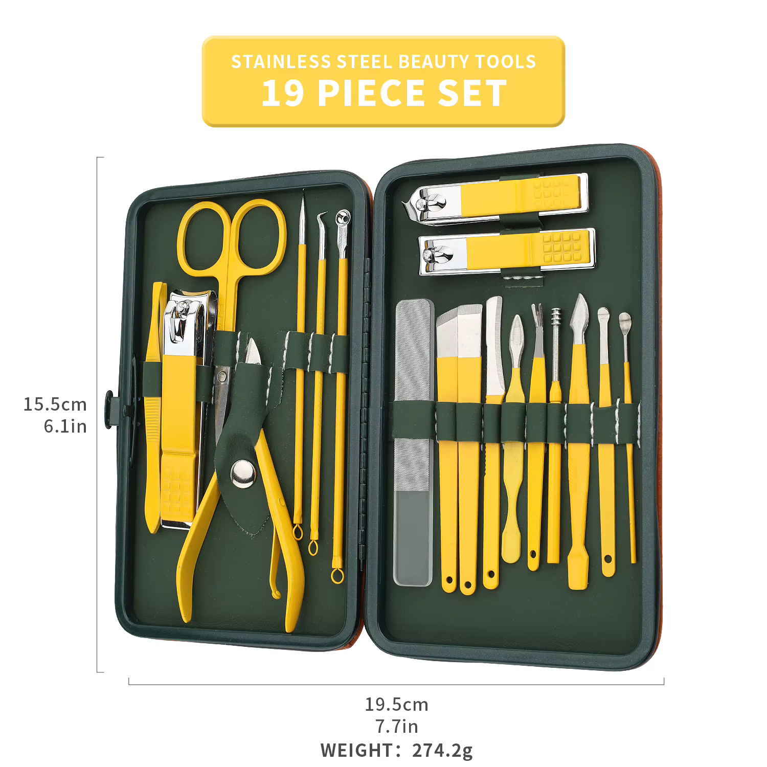 Kit de manucure 7/10/13/19 pièces