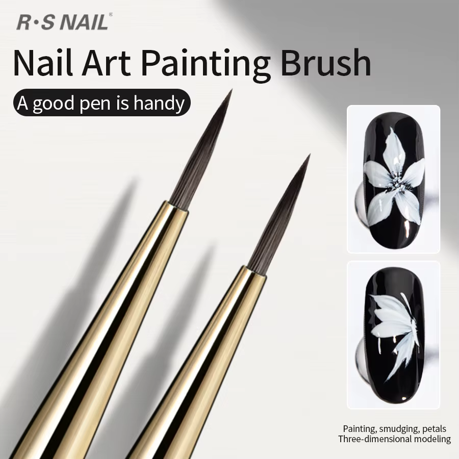 RS Nail Art peinture pinceau lignes acryliques stylo rayures grille fleur papillon dessin aquarelle pinceaux bricolage Design manucure outils