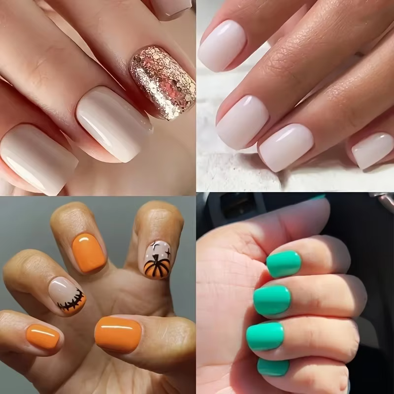 Faux ongles en gel souple pour femmes et filles