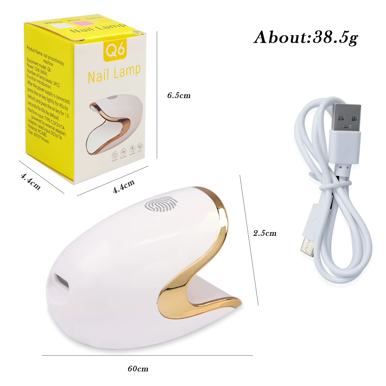 Lampe UV pour ongles en forme d'œuf de dinosaure 12W