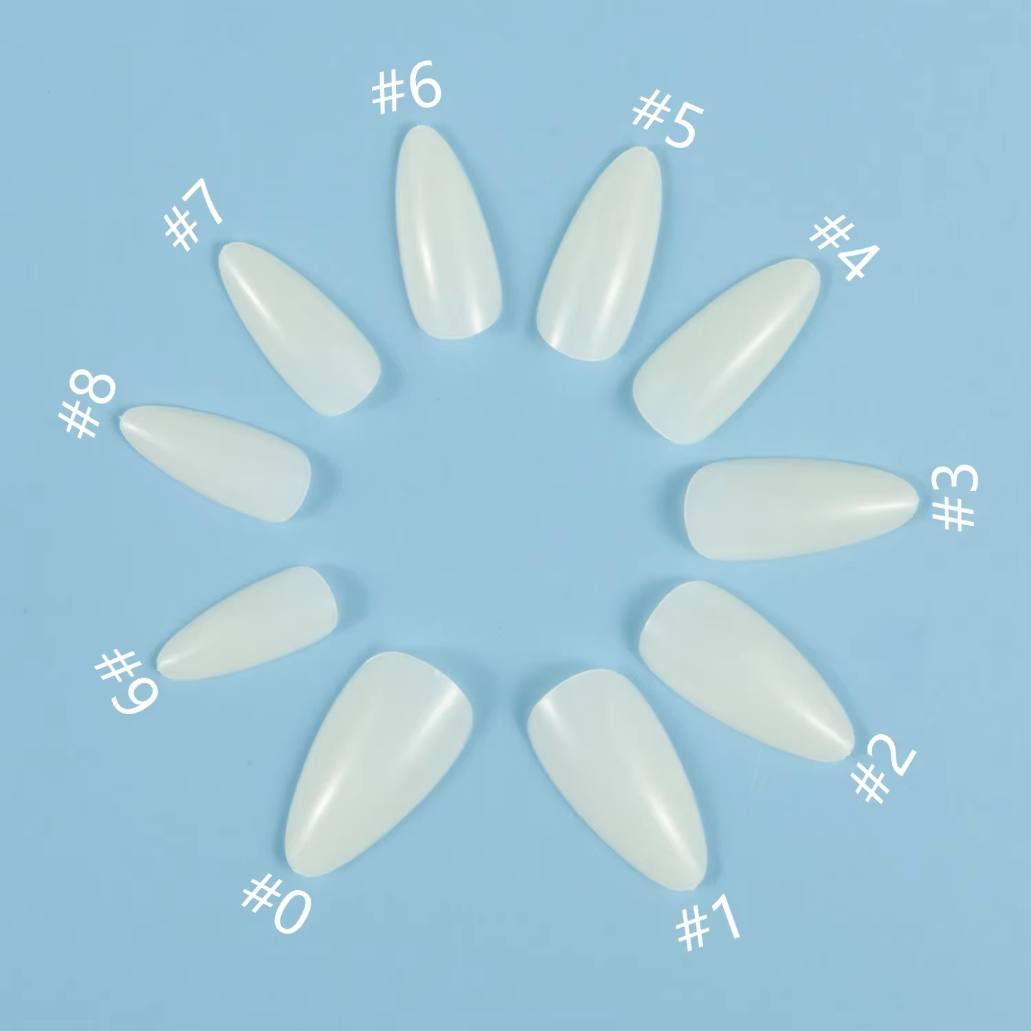 Amande 100 pièces de faux ongles