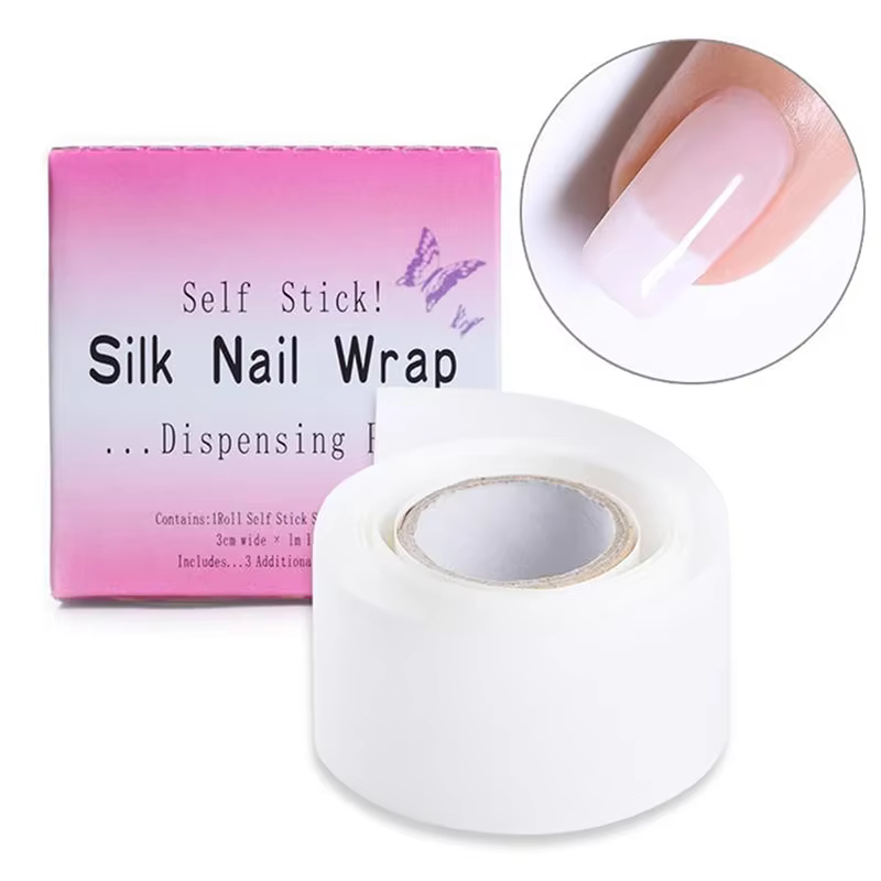 1 rouleau de réparation d'ongles en soie