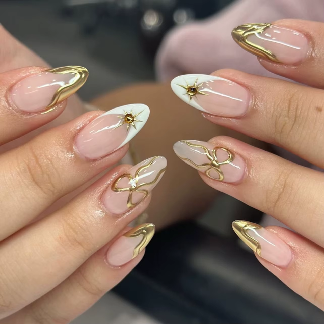Faux ongles à presser détachables