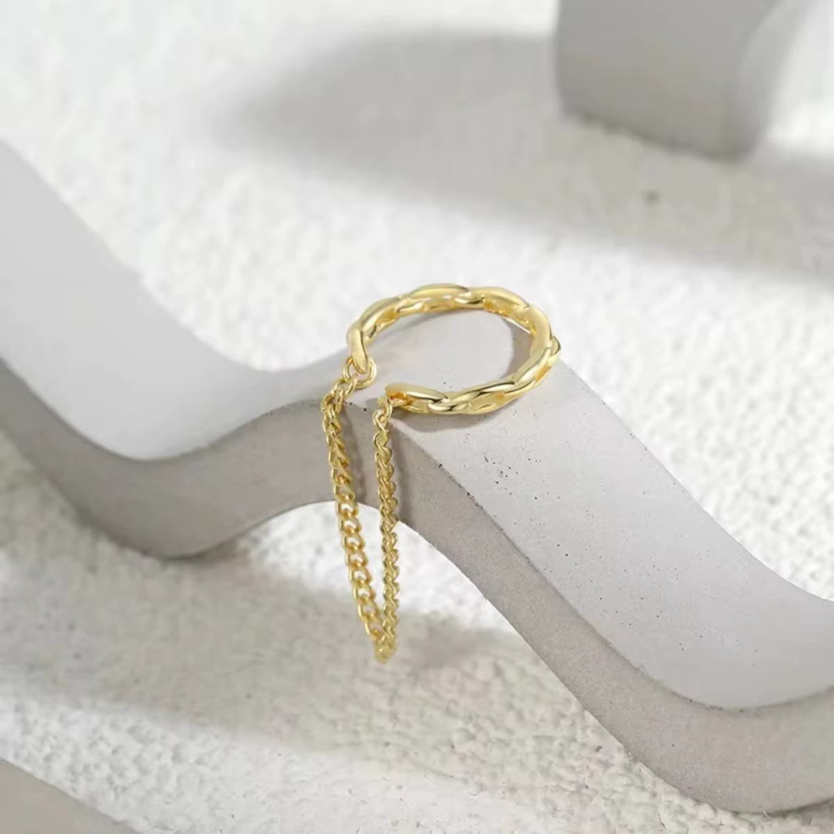 Boucles d'oreilles minimalistes sans Piercing pour femmes, 1 pièce, faux Piercing, chaîne, Clip en os, bijoux pour filles