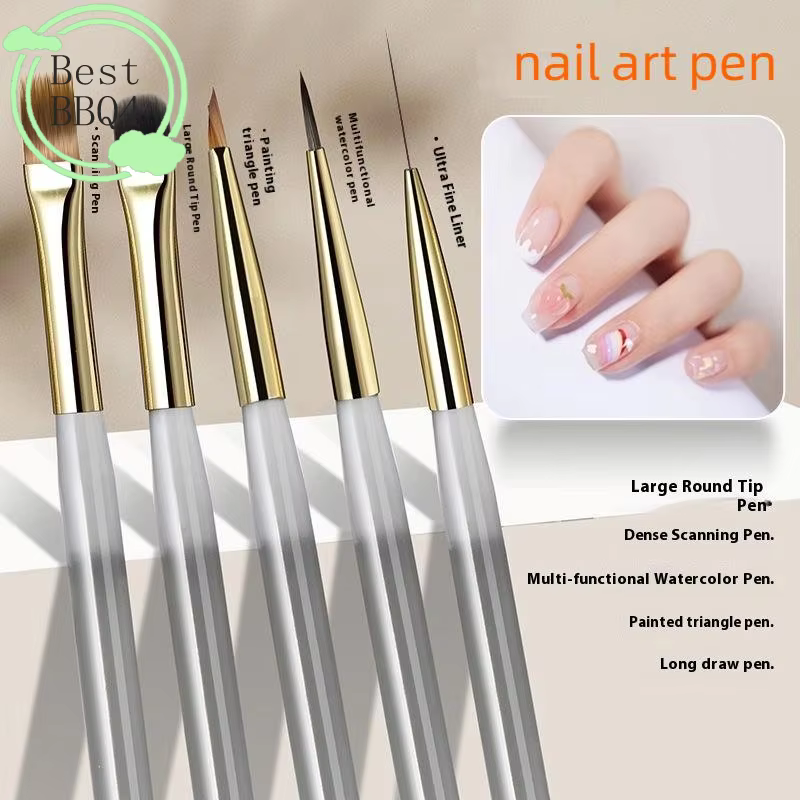 (BBQ4) 1/5/6 Pcs Pinceaux à ongles pour nail art