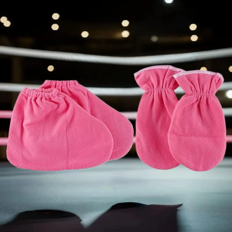Gants de soins isolants en flanelle, 1 paire, ouverture élastique, Protection des ongles, thérapie des mains, mitaines en cire de paraffine, chauffe-ongles réutilisables pour femmes