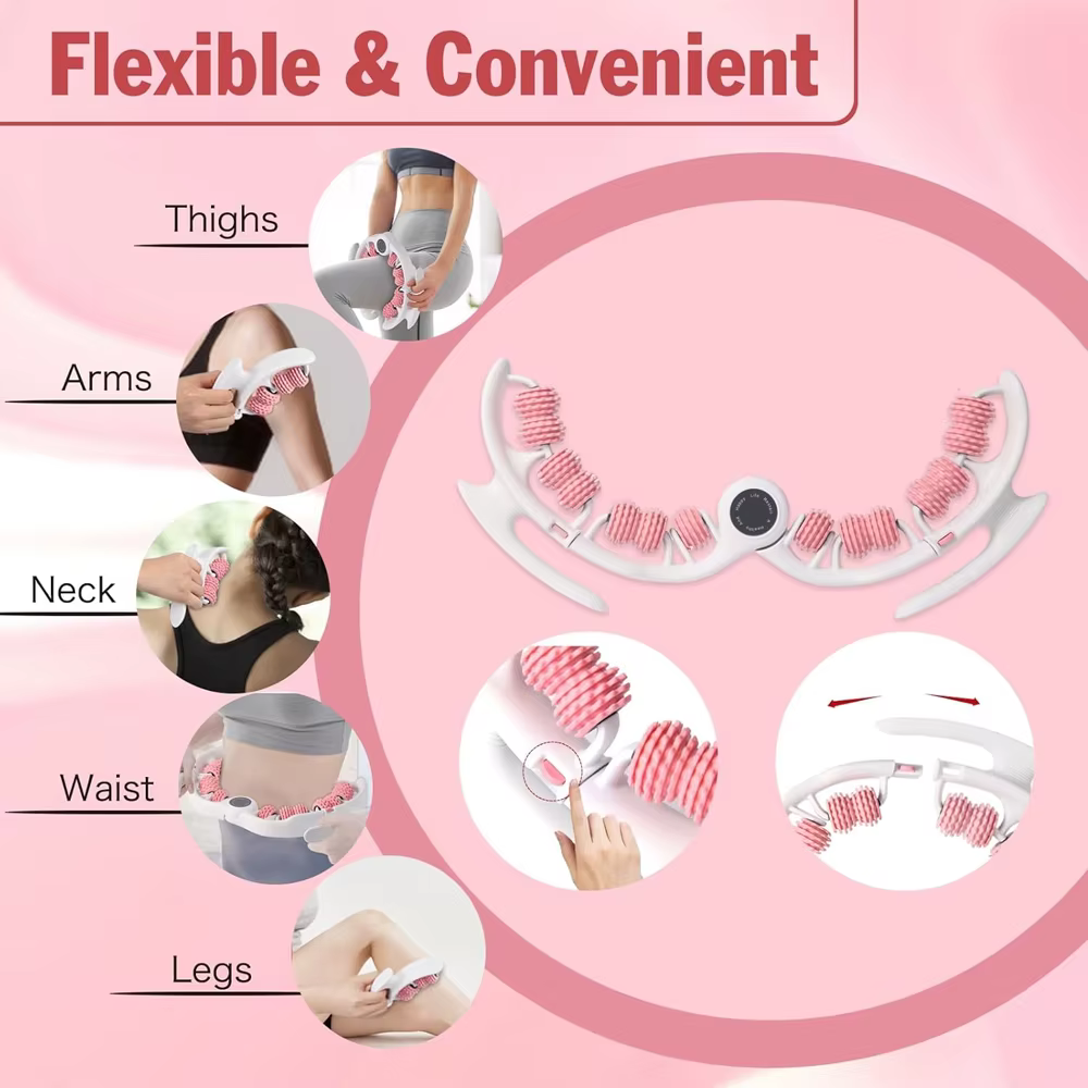 Rouleau anti-cellulite et masseur de drainage lymphatique, 1 pièce | Fascia Blaster pour peaux profilées et plus lisses | Outil pour les bras douleurs