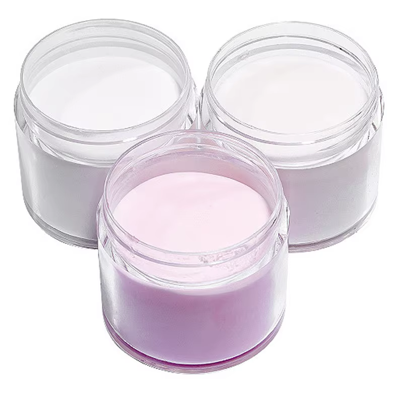 3 couleurs 1 pc poudre acrylique pour ongles Art polymère conseils constructeur rose clair blanc