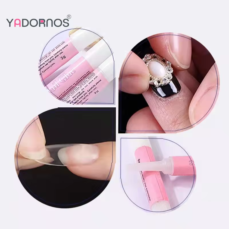 Ensemble de Colle à Ongles Super Bain pour Faux Ongles
