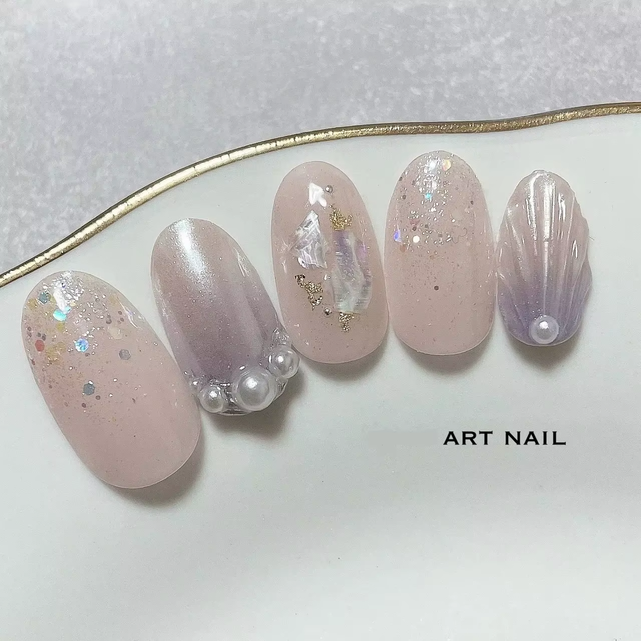 Flocons de nacre ultra-fins pour nail art – Éclats de coquillages naturels irréguliers