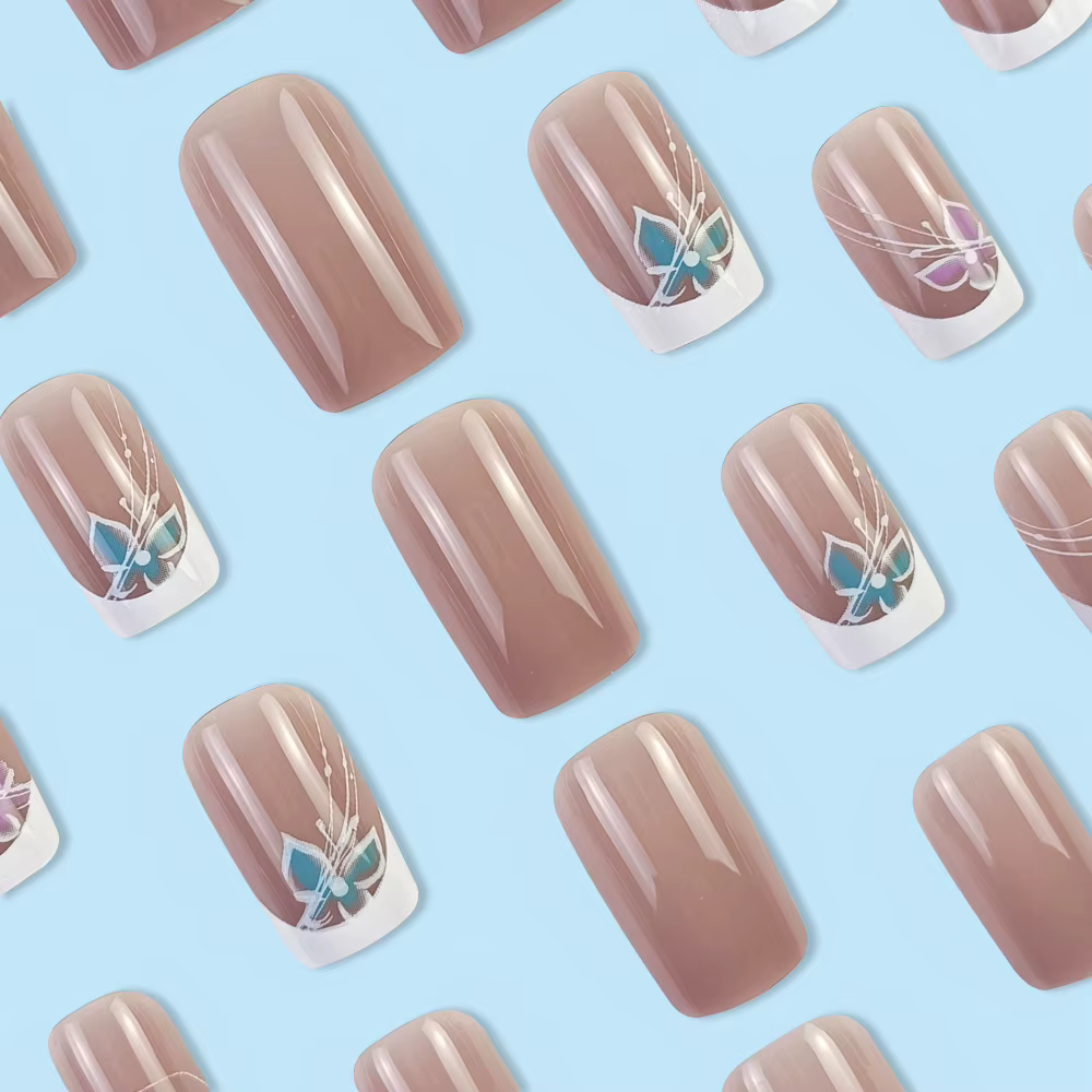 Faux ongles artificiels à couverture complète