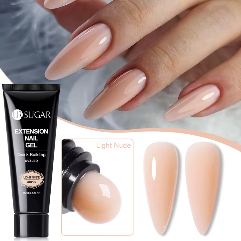 UR SUGAR 15ml Extension vernis à ongles Gel Camouflage nu rose Semi Permanent UV dur Gel