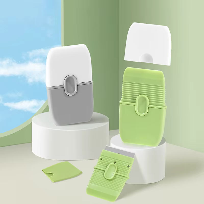 Grattoir professionnel d'estampage d'ongles à Double tête en acier inoxydable