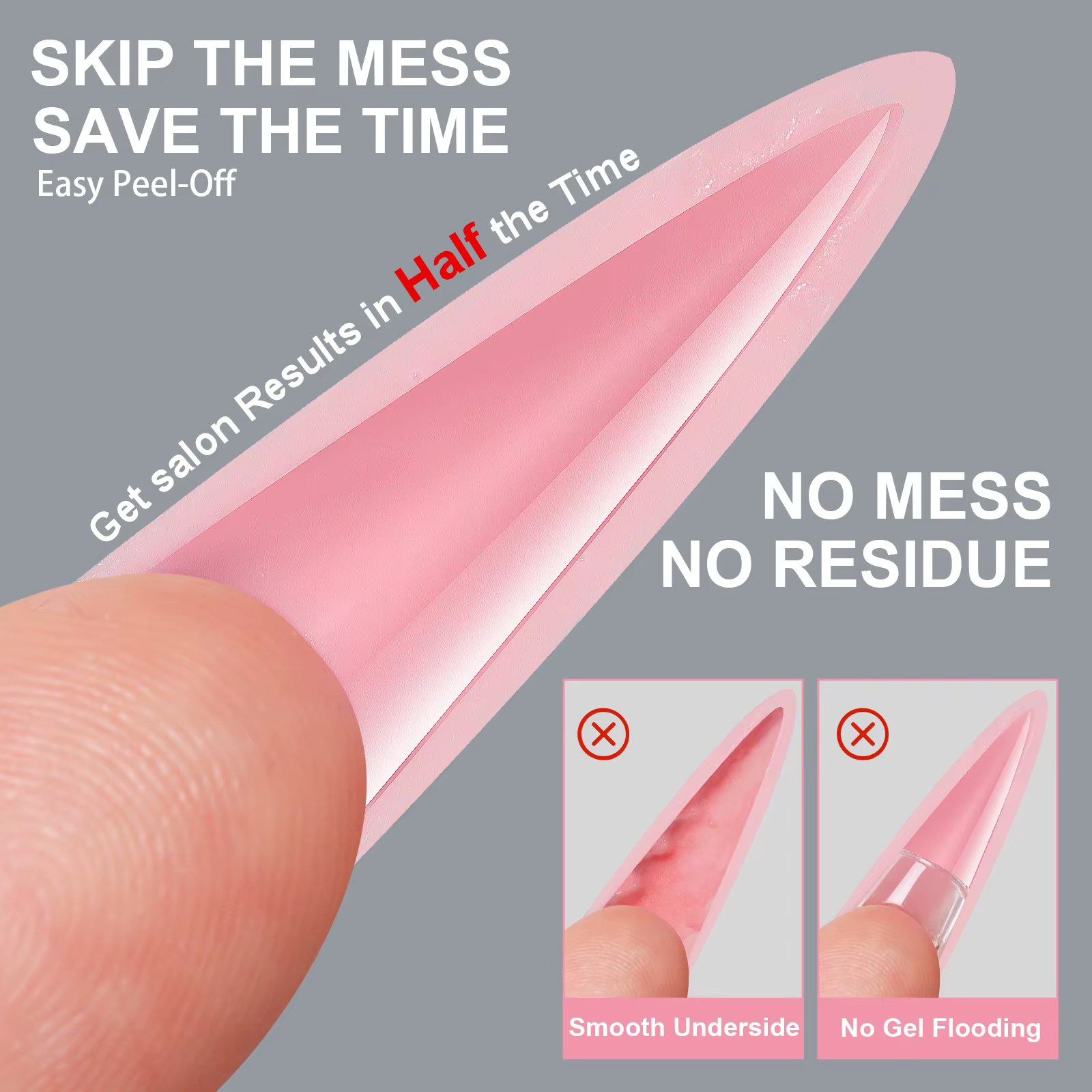 256 pièces de formes d'extension d'ongles
