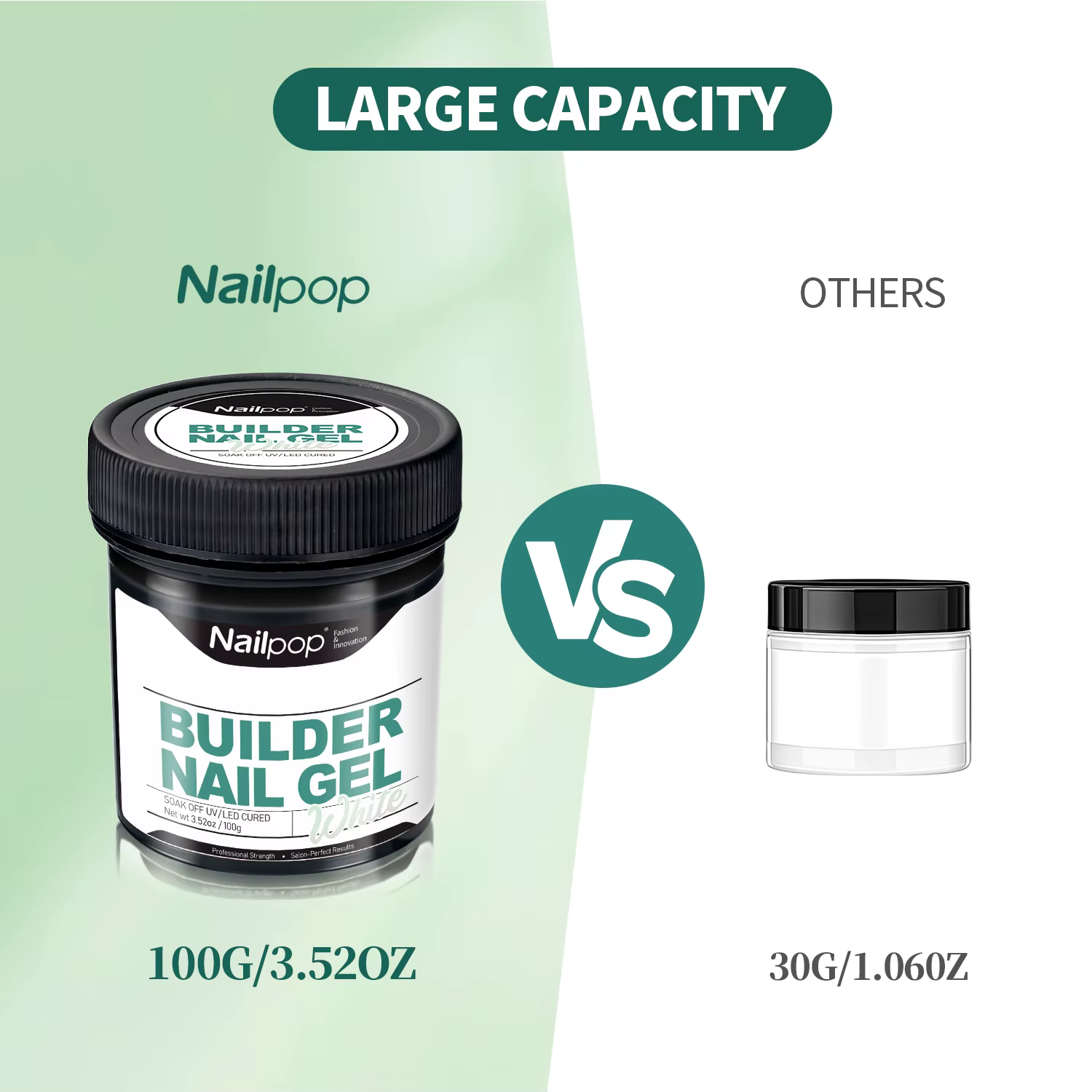 Nailpop Gel Constructeur Professionnel UV Dur pour Renforcement des Ongles