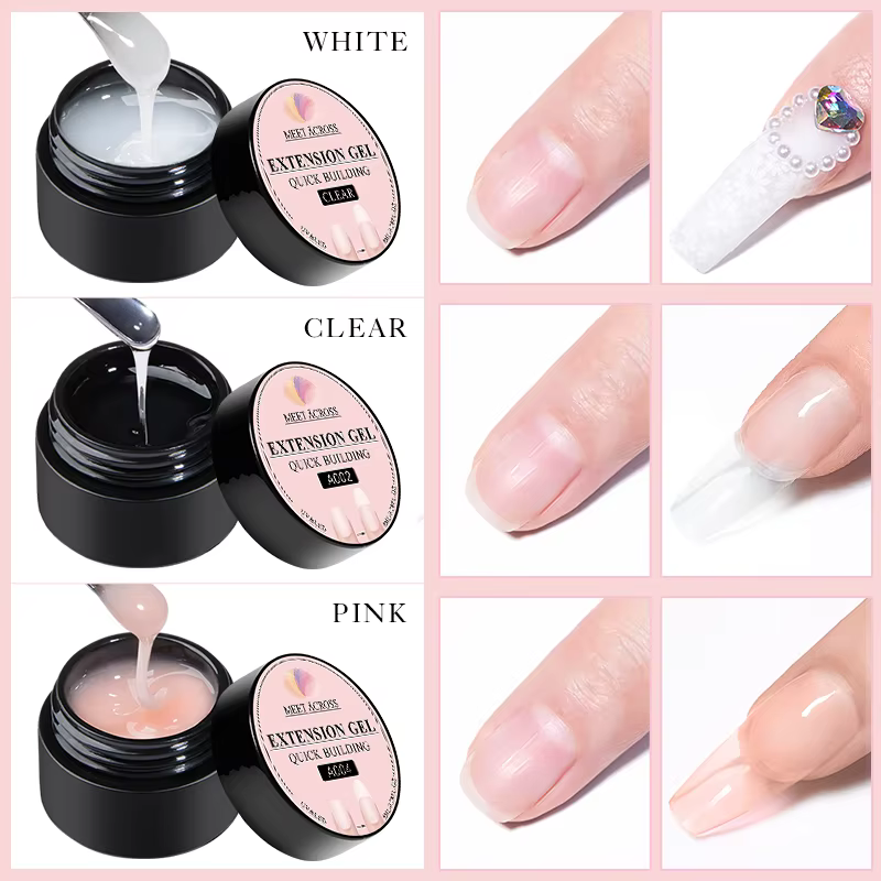 Kit de gel pour ongles d'extension Baby Boomer